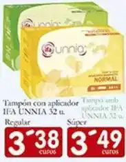 Supermercados Bip Bip Ifa unnia - tampon con aplicador oferta