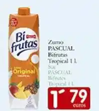 Supermercados Bip Bip Pascual - zumo bifrutas tropical 1 l oferta