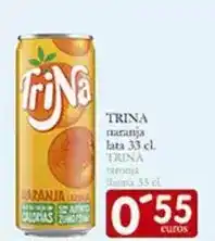 Supermercados Bip Bip Trina - naranja lata 33 cl oferta