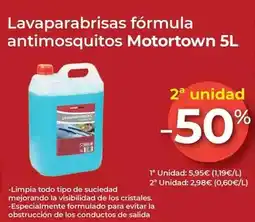MotorTown Motortown - lavaparabrisas fórmula antimosquitos 5l oferta