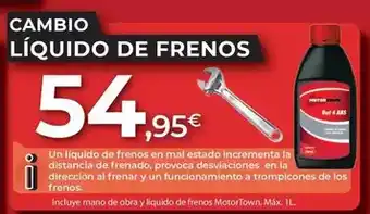 MotorTown Cambio liquido de frenos oferta