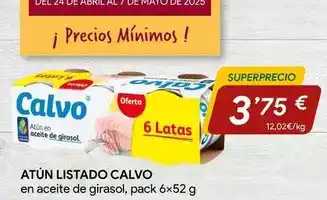 Minymas Calvo - atun listado oferta