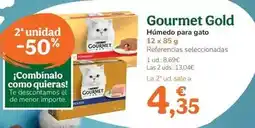 TiendAnimal Gourmet gold - humit per a cat oferta