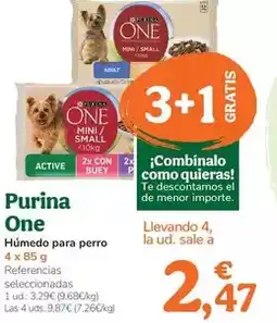 TiendAnimal Purina one - humit per a gos oferta
