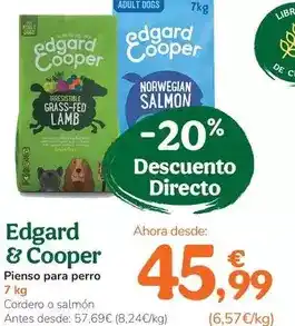 TiendAnimal Edgar&cooper - pinso per a gos oferta