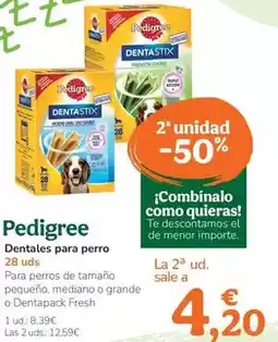 TiendAnimal Pedigree - dentals per a gos oferta