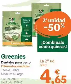 TiendAnimal Greenies - dentals per a gos oferta