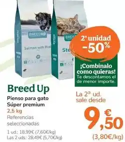 TiendAnimal Breed up - pinso per a gat súper premium oferta