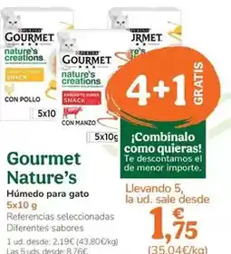 TiendAnimal Gourmet nature's - humit per a gat oferta