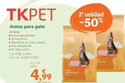 TiendAnimal Tk-pet - sorra per a gat oferta
