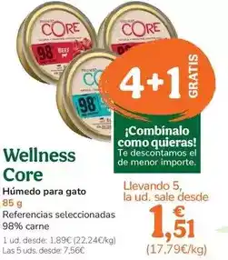 TiendAnimal Wellness core - humit per a gat oferta