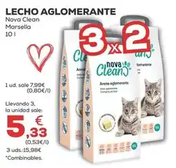 Kiwoko Nova clean - lecho aglomerante oferta