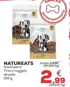 Kiwoko Natureats - perro tiras o nuggets de pollo oferta