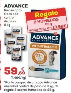 Kiwoko Advance - pienso gato obesidad control de peso oferta