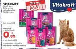Kiwoko Vitakraft - snack gato referencias seleccionadas sticks o vimos oferta