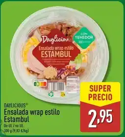 ALDI Daylicious - ensalada wrap estilo estambul oferta