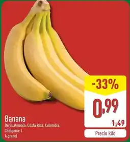 ALDI Banana oferta