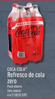 ALDI Coca-cola - refresco de cola zero oferta