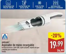 ALDI Ambiano - aspirador de mano recargable oferta