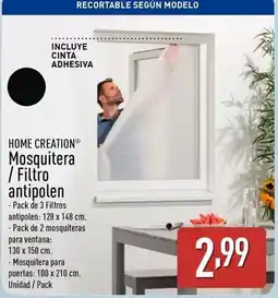 ALDI Home creation - mosquitera/filtro antipolen oferta