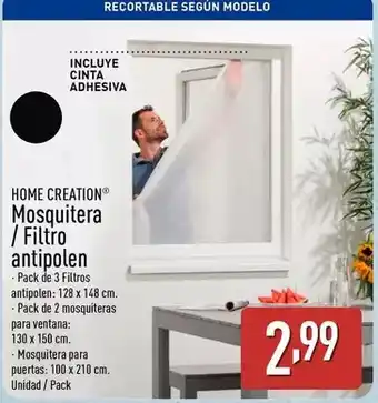 ALDI Home creation - mosquitera/filtro antipolen oferta