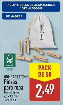 ALDI Home creation - pinzas para ropa oferta