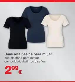 KIK Camiseta básica para mujer oferta