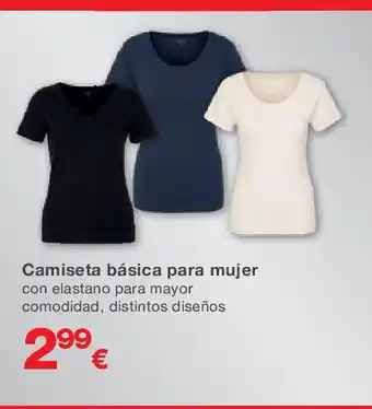 KIK Camiseta básica para mujer oferta