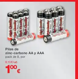 KIK Pilas de zinc-carbono oferta