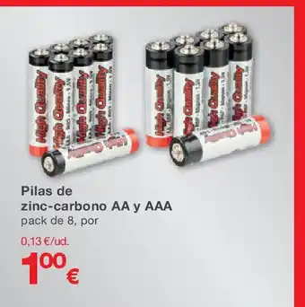 KIK Pilas de zinc-carbono oferta