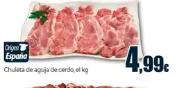 Unide Market Chuleta de aguja de cerdo oferta