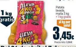 Unide Market Patata lavada, malla oferta