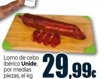 Unide Market UNIDE Lomo de cebo iberico por medias piezas oferta