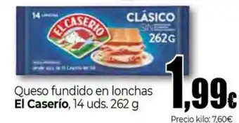 Unide Market EL CASERIO Queso fundido en lonchas oferta