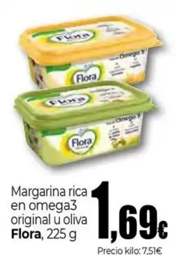 Unide Market FLORA Margarina rica en omega 3 original u oliva oferta