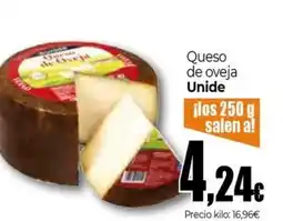 Unide Market UNIDE Queso de oveja oferta