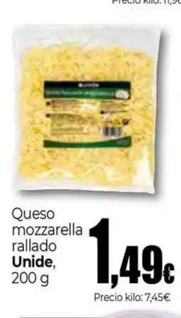 Unide Market UNIDE Queso mozzarella rallado oferta