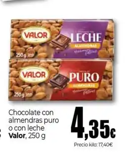 Unide Market VALOR Chocolate con almendras puro o con leche oferta