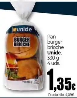 Unide Market UNIDE Pan burger brioche oferta