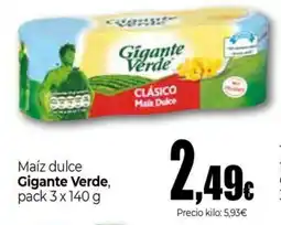 Unide Market GIGANTE VERDE Maiz dulce oferta