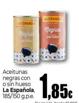 Unide Market LA ESPANOLA Aceitunas negras con o sin hueso oferta