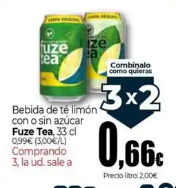 Unide Market FUZE TEA Bebida de té limón con o sin azúcar oferta