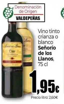 Unide Market SENORIO DE LOS LLANOS Vino tinto crianza o blanco oferta