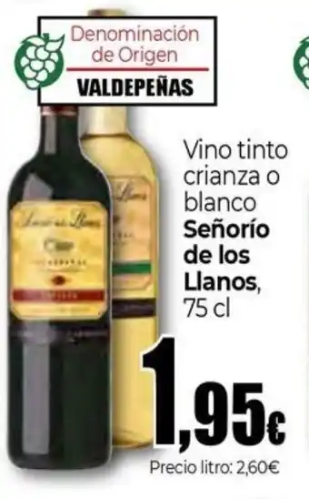 Unide Market SENORIO DE LOS LLANOS Vino tinto crianza o blanco oferta