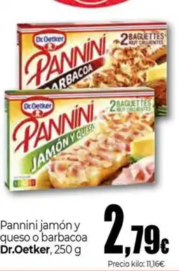 Unide Market DR OETKER Pannini jamón y queso o barbacoa oferta