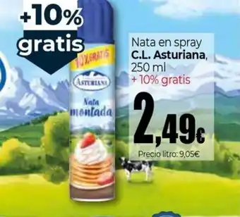 Unide Market C.L ASTURIANA Nata en spray oferta