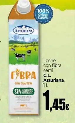 Unide Market C.L ASTURIANA Leche con fibra semi oferta