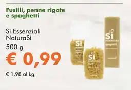 NaturaSí Fusilli, penne rigate e spaghetti oferta