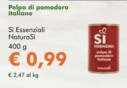 NaturaSí Polpa di pomodoro italiano oferta