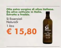 NaturaSí Olio extra vergine di oliva italiano. Da olive coltivate in Italia. Estratto a freddo oferta